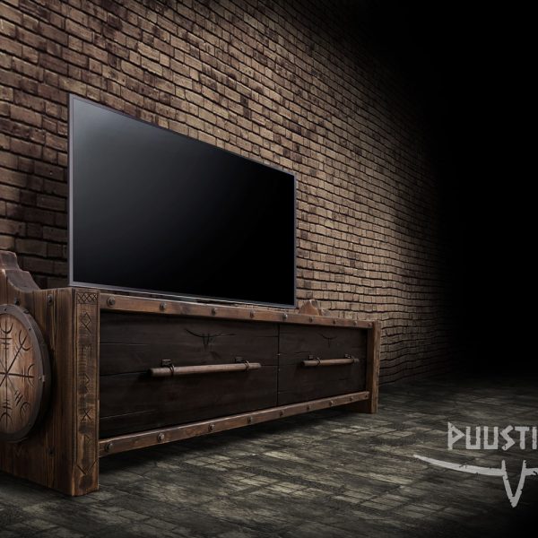Viikinki-tv-taso-kilvilla-p01.jpg Viikinki tv-taso kahdella isolla vetolaatikolla
