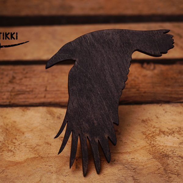 Korppi jääkaappimagneetti B malli, vaneri