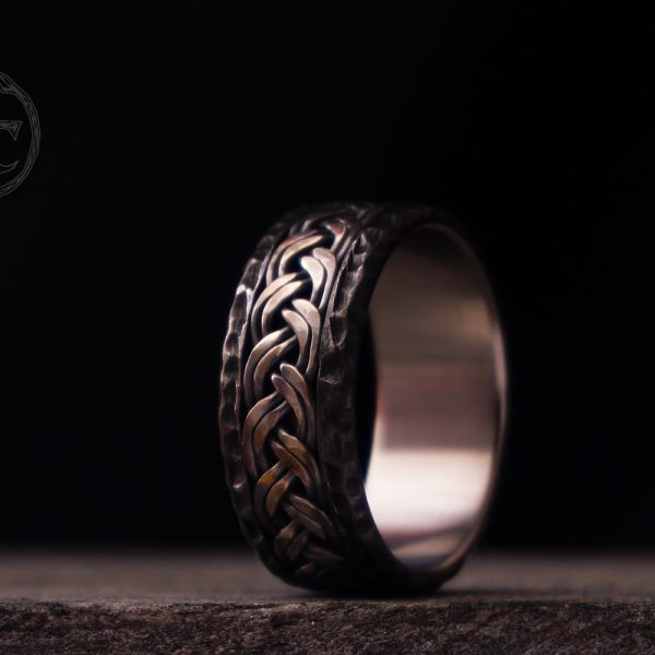 Hopeapunos terässormus 9 mm, patinoitu