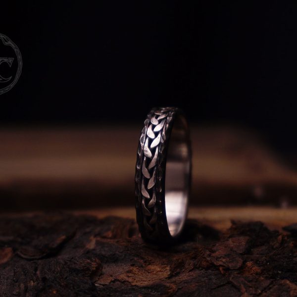 Hopeapunos terässormus 4,5 mm, patinoitu